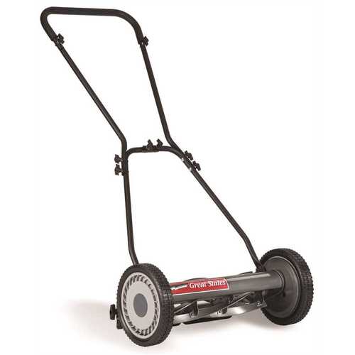 Great States 815-18 18 in. Manual Walk-Behind Non-Electric Reel Lawn Mower