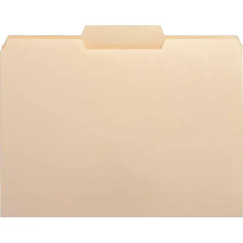 S.P. Richards Co. 2494485 FILE FOLDERS, LETTER, 1/3 CUT, 1-PLY, 3/4 IN. EXPANSION, , MANILA