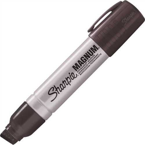 Magnum Oversized Permanent Marker Chisel Tip, Black