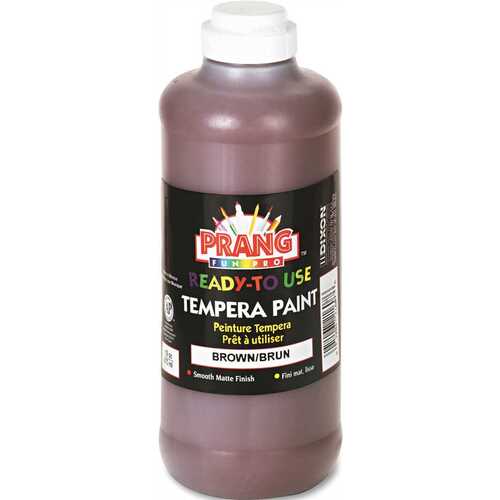 READY-TO-USE TEMPERA PAINT, BROWN, 16 OZ