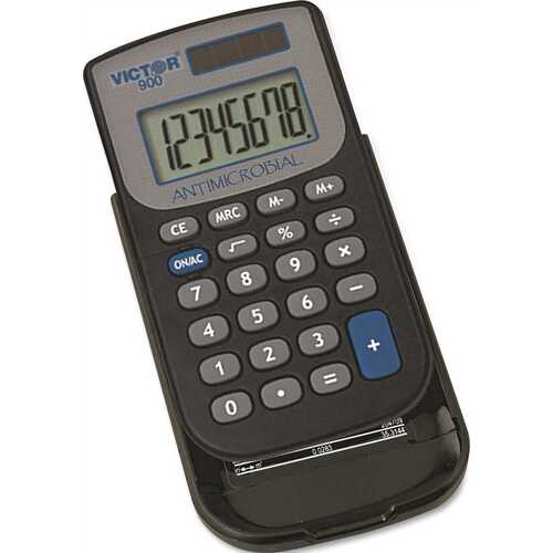 VICTOR ANTIMICROBIAL LCD POCKET CALCULATOR, 8 DIGITS