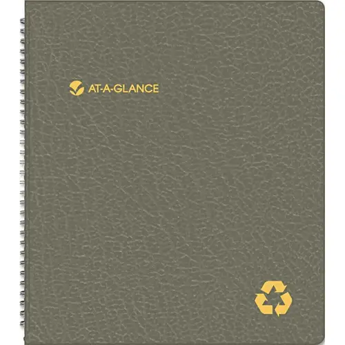 AT-A-GLANCE 10141557 RECYCLED MONTHLY PROFESSIONAL PLANNER, 13 MONTHS (JAN-JAN), BLACK COVER