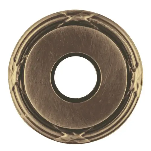 Single Dummy 2-5/8" Edinburgh Rose Satin Brass With Brown Finish