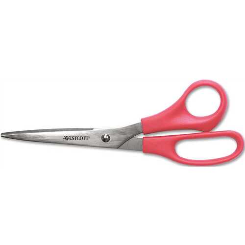 VALUE LINE STAINLESS STEEL SHEARS, 8" LENGTH, 3-1/2" CUT