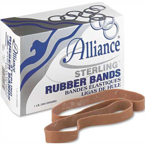 Alliance Rubber Company 10147190 STERLING ERGONOMICALLY CORRECT RUBBER BANDS, #107, 7 X 5/8, 50 BANDS/1LB BOX