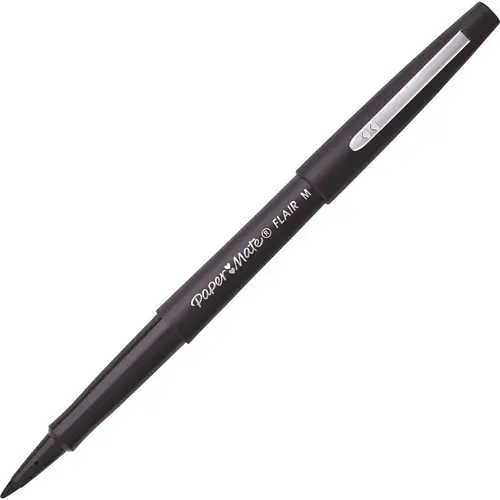 Newell Rubbermaid, Inc PAP8430152 12 Medium Point Guard Flair Porous Point Stick Pen, Black Ink