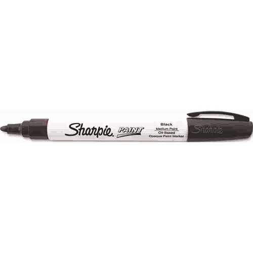 Sharpie SAN35549 Permanent Paint Marker, Medium Point, Black