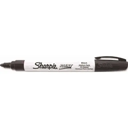 Permanent Paint Marker, Medium Point, Black