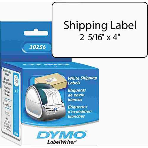 Dymo 10137606 SHIPPING LABELS, 2-5/16 X 4, WHITE