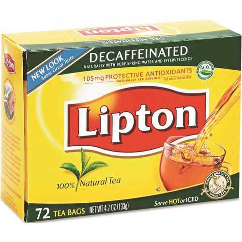 Lipton LIP290 Decaffeinated Tea Bags