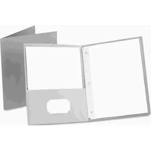 Esselte Pendaflex Corp. 10144522 PENDAFLEX PAPER TWIN-POCKET PORTFOLIO, TANG CLIP, LETTER, 1/2" CAPACITY, GRAY