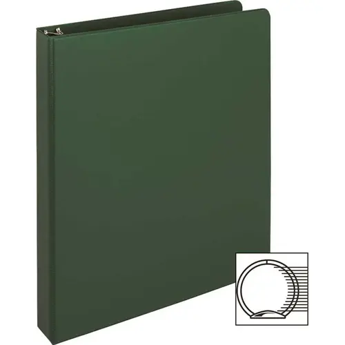 S.P. Richards Co. 2494607 ROUND RING BINDER, 1 IN. CAPACITY, 11 IN. X 8-1/2 IN., GREEN