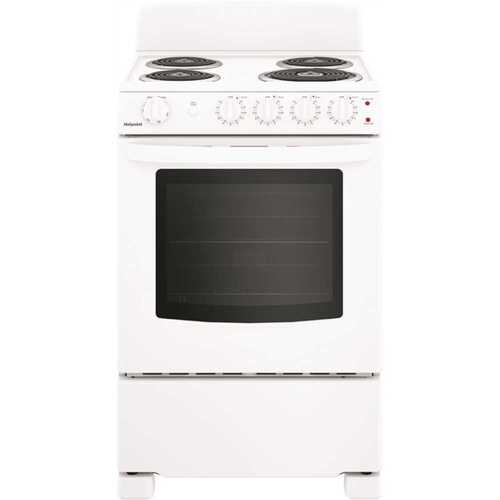 HOTPOINT RAS240DMWW 24 in. 2.9 cu. ft. Electric Range Oven in White