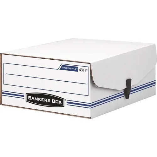 Bankers Box FEL48110 4.8 in. x 9.8 in. W x 11.9 in. D Liberty Binder-Pak Storage Moving Boxes White