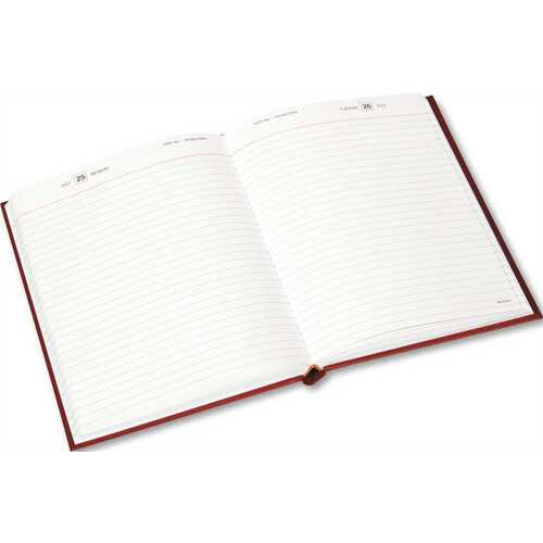 AT-A-GLANCE 10137318 STANDARD DIARY BRAND HARDBOUND BUSINESS DIARY, RED, 7 1/2 X 9 7/16