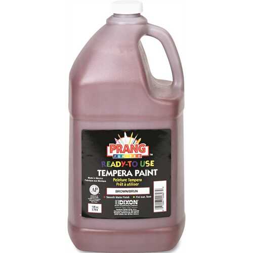 READY-TO-USE TEMPERA PAINT, BROWN, 1 GAL