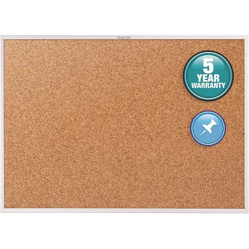 Quartet QRT2304 Classic Cork Bulletin Board Brown