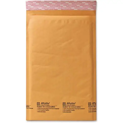 Sealed Air Corporation SEL10185 Jiffylite Self-Seal Mailer, Side Seam, #0, 6 X 10, Golden Brown Kraft - pack of 25