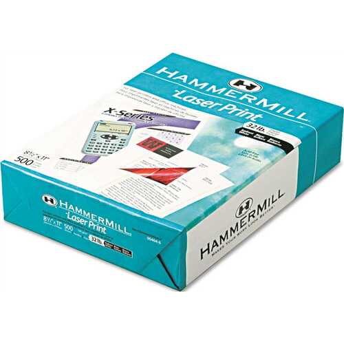 HAMMERMILL/HP EVERYDAY PAPERS 10138121 LASER PRINT OFFICE PAPER, 98 BRIGHTNESS, 32LB, 8-1/2 X 11, WHITE, 500 SHEETS/RM