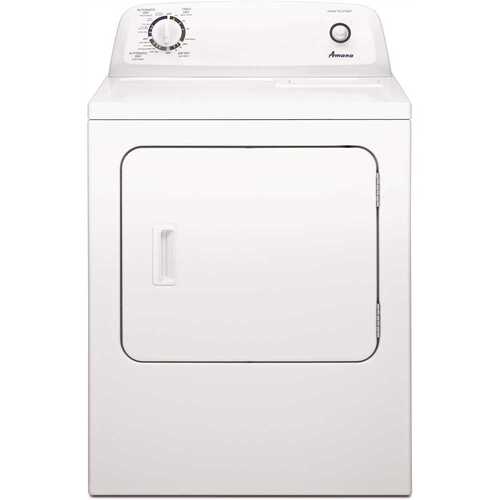 Amana NED4655EW 6.5 cu.ft. vented Front Load Electric Dryer in White with Wrinkle Prevent Option