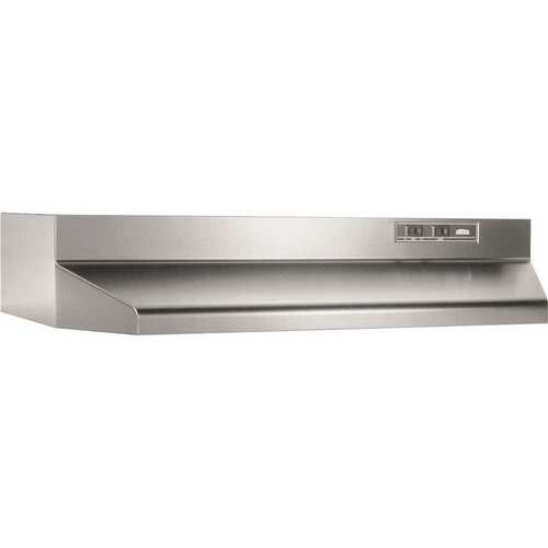 42000 Series 30 in. 230 Max Blower CFM Under-Cabinet Range Hood with Light in Stainless Steel