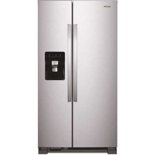 24.6 cu. ft. Side by Side Refrigerator in Monochromatic Stainless Steel