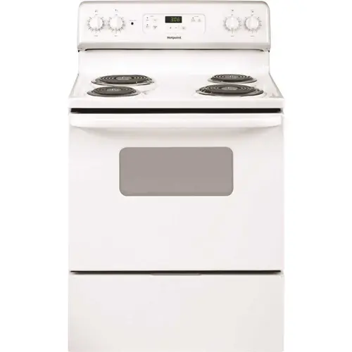 30 in. 5.0 cu. ft. Electric Range in White