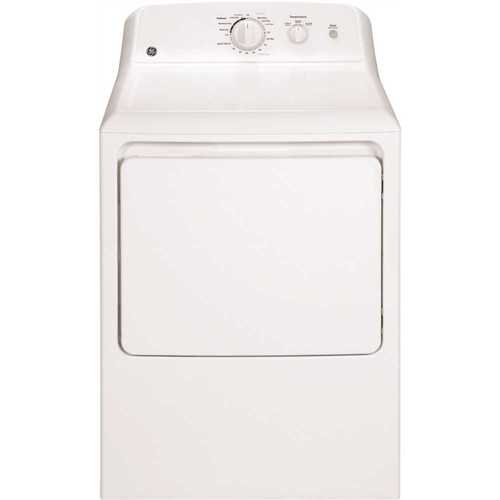 6.2 cu. ft. White Gas Dryer