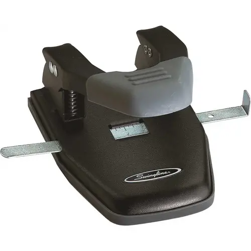 Swingline SWI74050 1/4 in. 2-Hole Steel Punch with Comfort Handle, Black (28-Sheet)