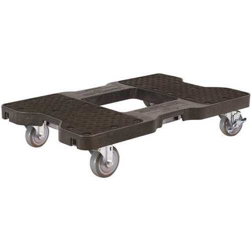 SNAP-LOC SL1500D4B 1500 lbs. Capacity Industrial Strength Professional E-Track Dolly in Black