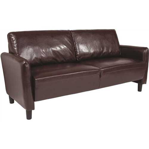 Flash Furniture CGA-SL-239574-BR-HD Brown LeatherSoft Standard Sofa