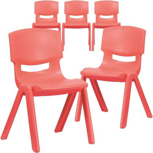 Carnegy Avenue CGA-YU-17715-RE-HD Red Plastic Stack Chairs