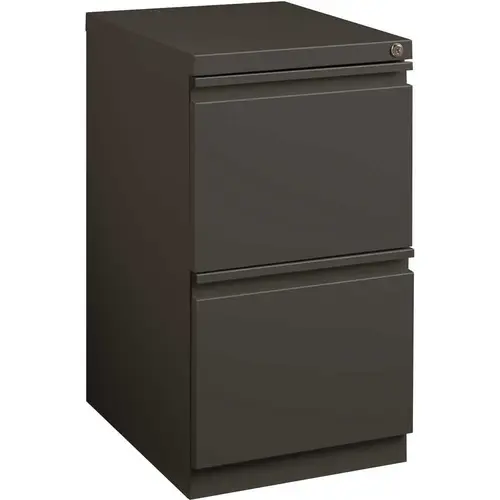 20 in. D Charcoal Mobile Pedestal with Full Width Pull