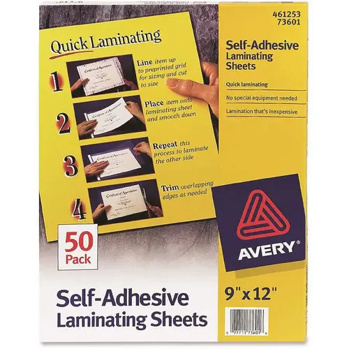 Avery AVE73601 Self-Adhesive Lamination