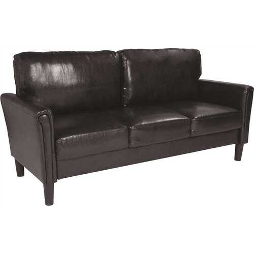Black LeatherSoft Standard Sofa