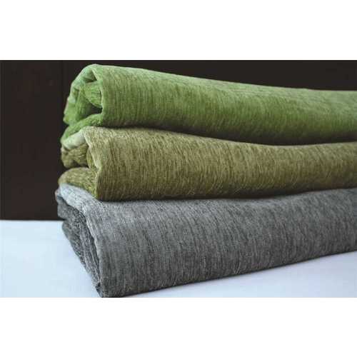 CHENILLE BED SCARF SLATE QN