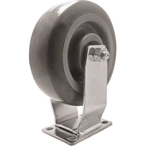 Super-Duty 6 in. Steel Fixed Plate Caster with 450 lbs. Load Rating