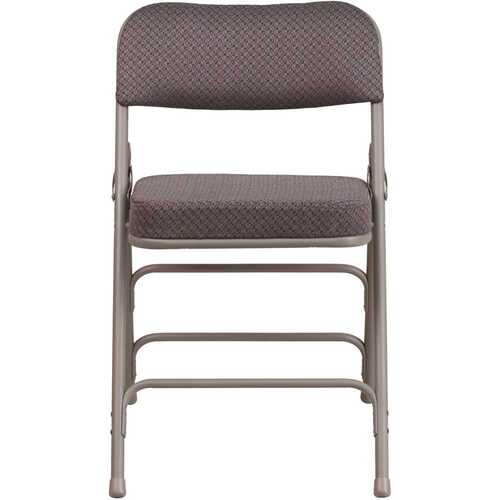 Flash Furniture CGA-AW-167339-GR-HD Gray Metal Folding Chair