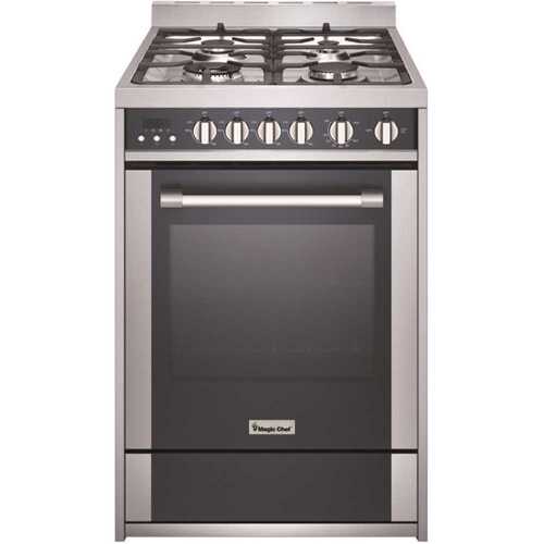 Magic Chef MCSRG24S 24 in. 2.7 cu. ft. Gas Range with Convection in Stainless Steel