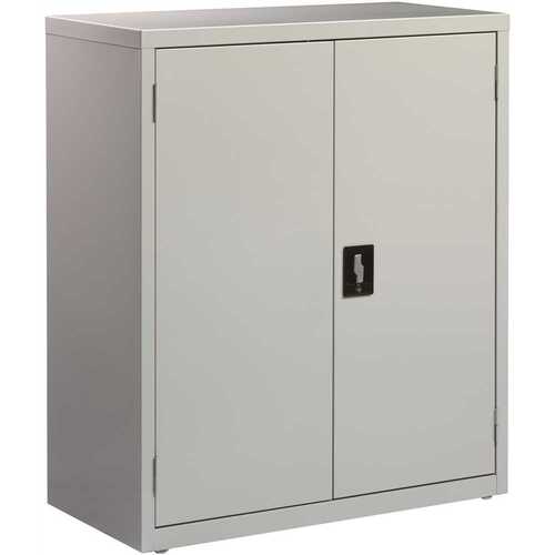36 in. W x 42 in. H x 18 in. D 5-Shelves Steel Storage Cabinet in Light Gray