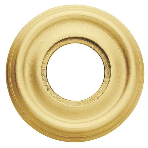 Single Dummy 2" Rose Satin Brass With Brown Finish