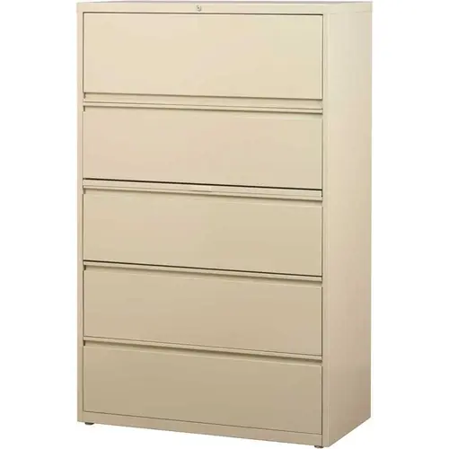 36 in. W x 68 in. H x 19 in. D 3-Shelves Welded Steel Freestanding Cabinet in Putty