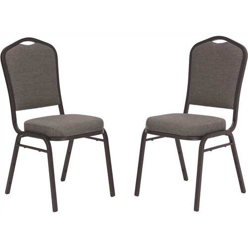 National Public Seating 9362-BT/2 9300-Series Natural Greystone Deluxe Fabric Upholstered Stack Chair