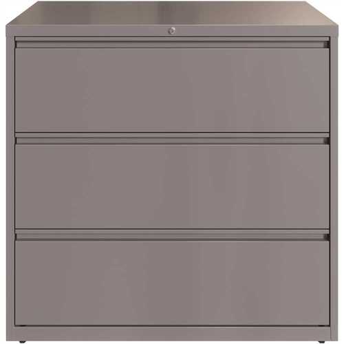 Hirsh Industries 23749 42 in. W Silver 3-Drawer Lateral File Cabinet