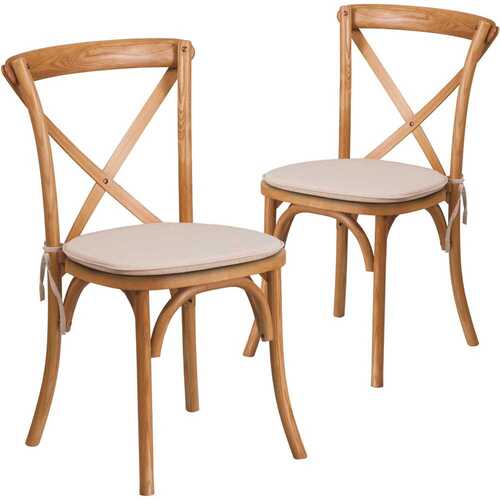 Carnegy Avenue CGA-XU-215738-OA-HD Oak Wood Cross Back Chair