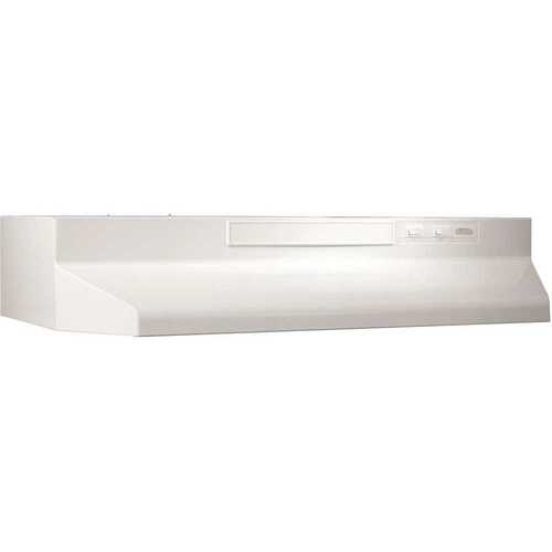 BUEZ3 30 in. 260 Max Blower CFM Convertible Under-Cabinet Range Hood with Light and Easy Install System in White