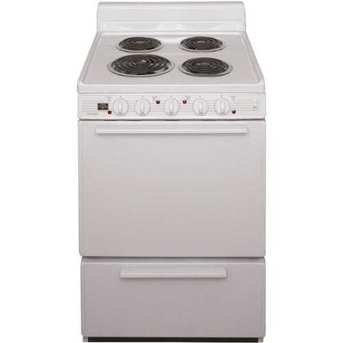 24 in. 2.97 cu. ft. Electric Range in White