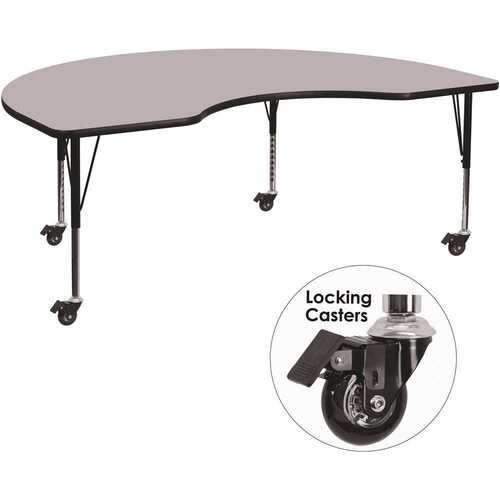 Flash Furniture CGA-XU-21327-GR-HD Gray Kids Table