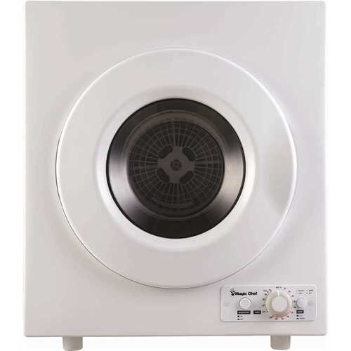 3.5 cu. ft. White Compact Electric Dryer