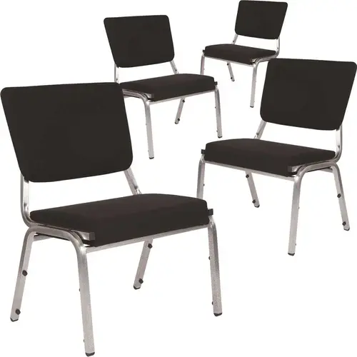 Black Fabric Bariatric Fabric Side Chair